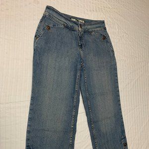 💐💐💐  TWO STAR DOG WOMENS JEANS CAPRIS PANTS SIZE 6  💐💐💐